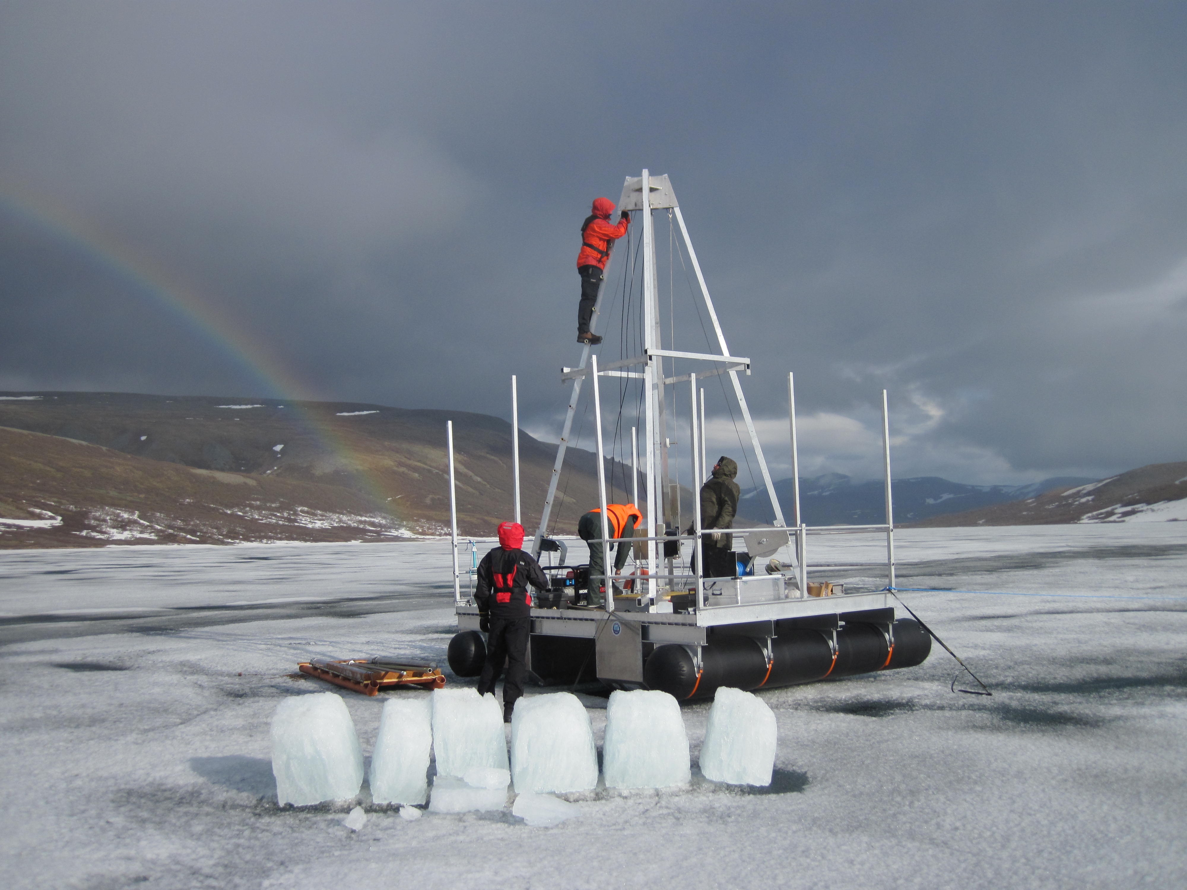 Drilling for sediments