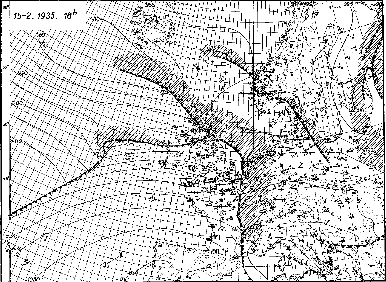 Værkart over Europa