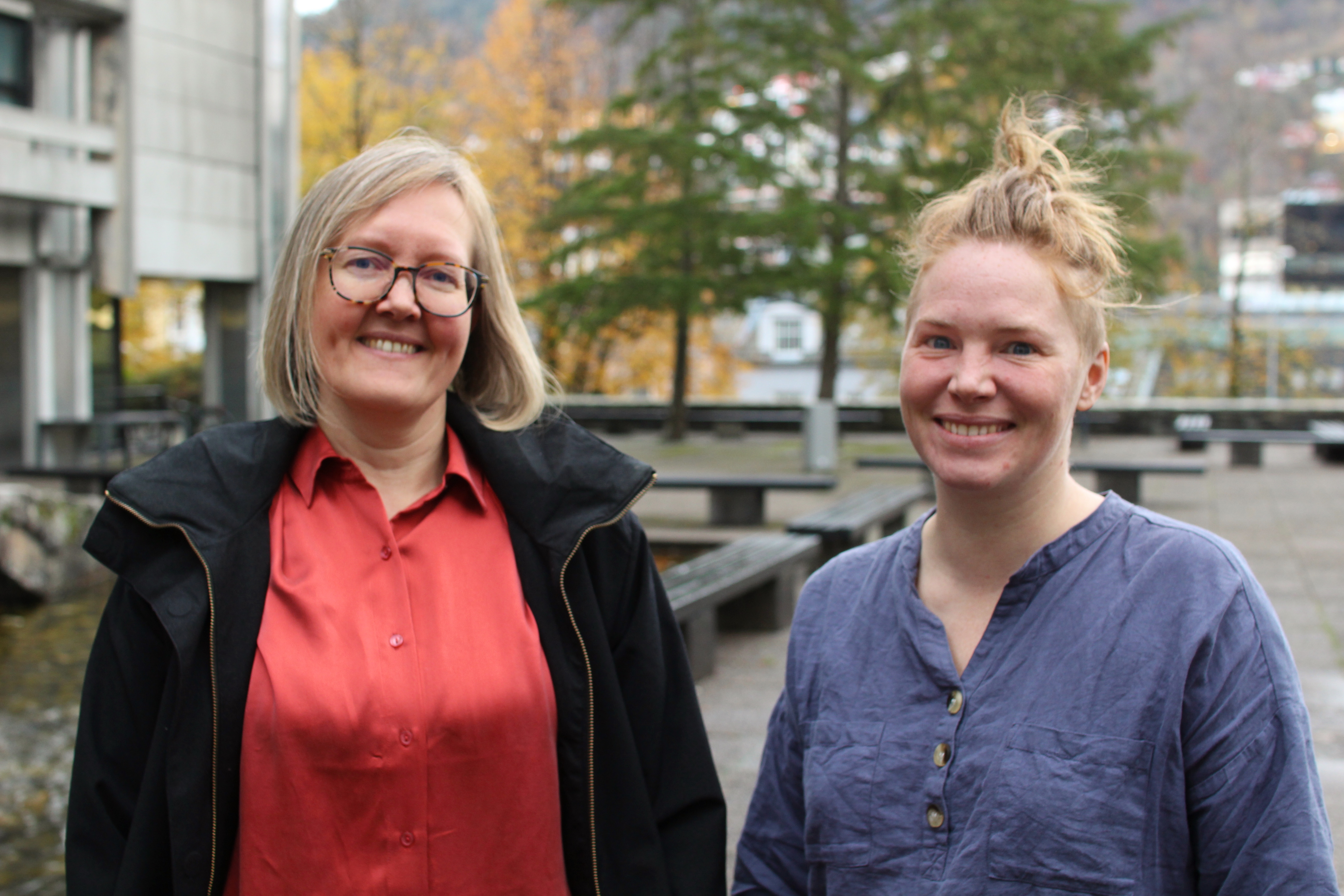 Siv Kari Lauvset og Meike Becker.Foto: Jens H. Ådnanes, UiB