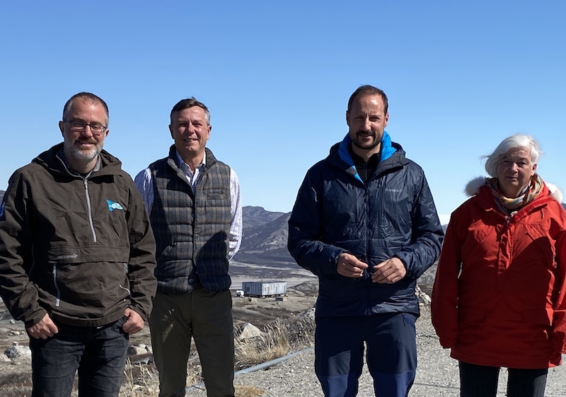 Kerim Nisancioglu, Dag Rune Olsen, H.k.h Kronprins Haakon og Dorthe Dahl-Jensen